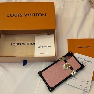Louis Vuitton Pink Epi Trunk case for iPhone X/Xs